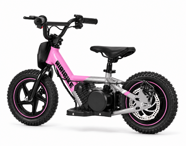 Elektrické odrážedlo 24 V, 100 W, 12" kola | Beneo Motors RIRIBIKE RTX3 S | Růžové