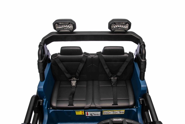 Ford Bronco XL elektrische kinderauto met achterwielaandrijving, gelicentieerd (tweezitter), blauw, 