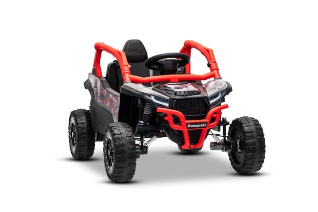 Electric Ride-on car Kawasaki TERYX KRX 1000 12V, red, single seat, rear axle suspension, 2.4 Ghz re