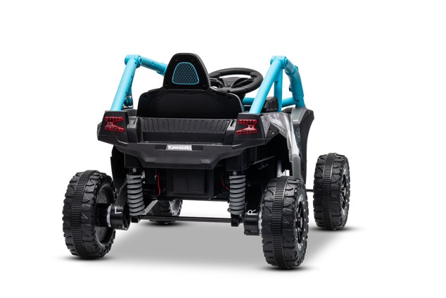 Electric Ride-on car Kawasaki TERYX KRX 1000 12V, blue, single seat, rear axle suspension, 2.4 Ghz r