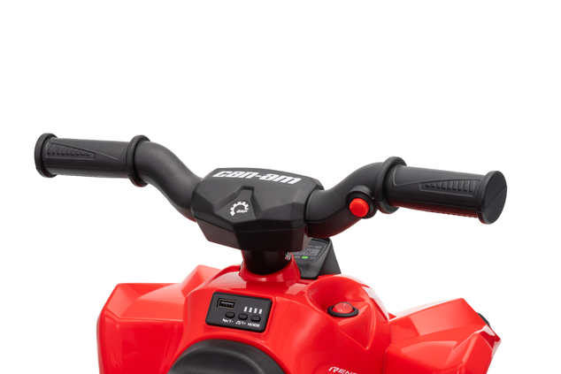Licencovaná dětská elektrická mini čtyřkolka 25 W | Can-Am Renegade | Lithiový akumulátor 7,2 V | Červená
