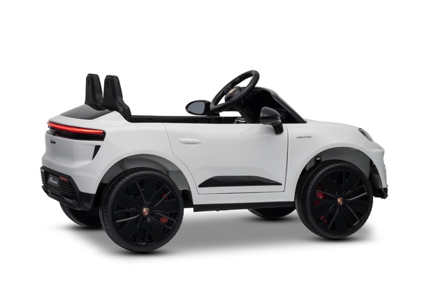 Electric Ride-on car Porsche Macan 12V Licensed with rear-wheel drive (Single seat), white, Lithium 