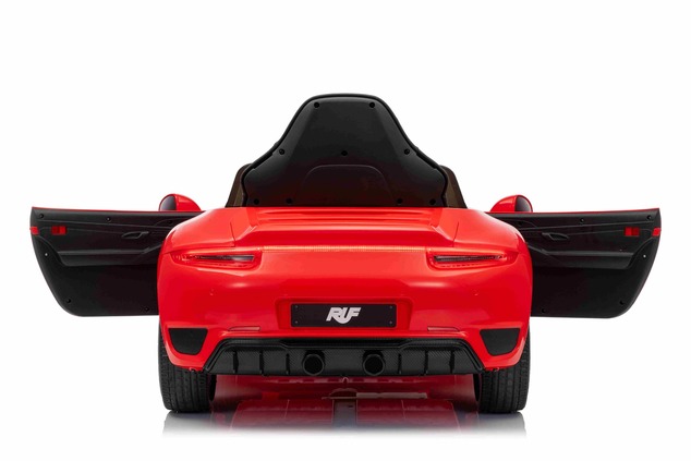 Electric Ride-on car RUF GT 12V, red, Opening doors, 2.4 GHz remote control, LED lights front and re