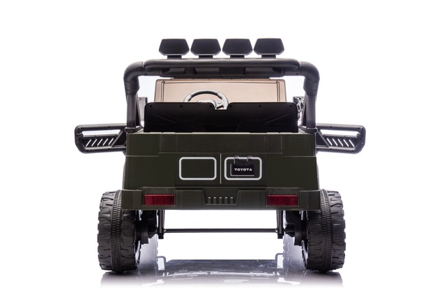 Electric Ride-on car Toyota FJ Cruiser XXL with 4x4 drive, licensed (Two-seater), green, Portable li