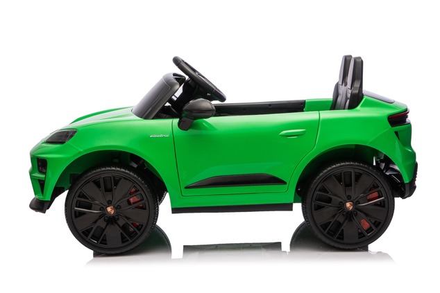 Electric Ride-on car Porsche Macan 12V Licensed with rear-wheel drive (Single seat), green, Lithium 