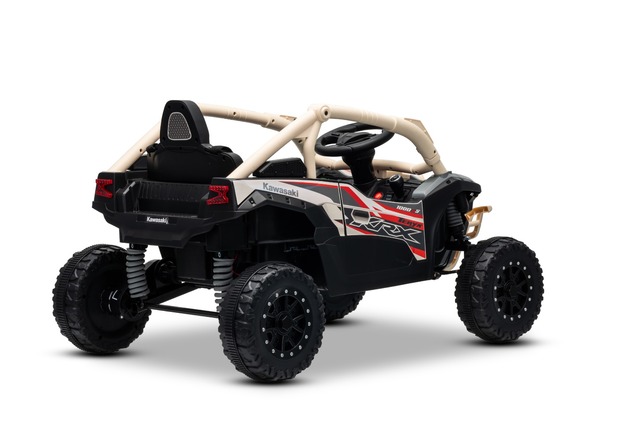 Electric Ride-on car Kawasaki TERYX KRX 1000 12V, khaki, single seat, rear axle suspension, 2.4 Ghz 