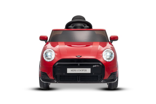 Electric Ride-on car Mini Cooper 12V, red, MP3 Player with USB and Bluetooth connection, 2.4 GHz rem
