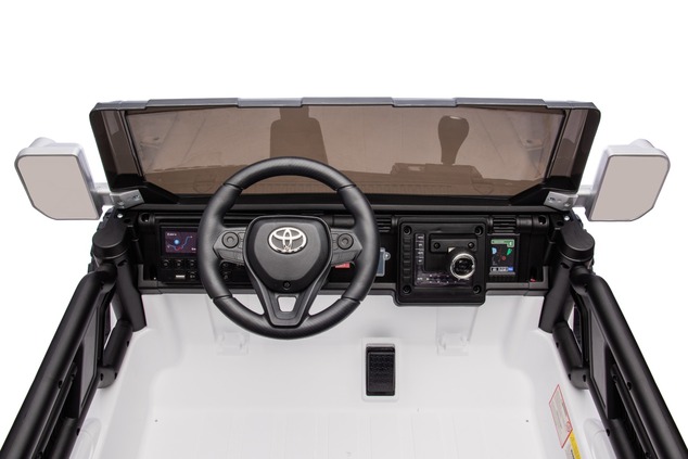 Electric Ride-on car Toyota FJ Cruiser XXL with 4x4 drive, licensed (Two-seater), white, Portable li