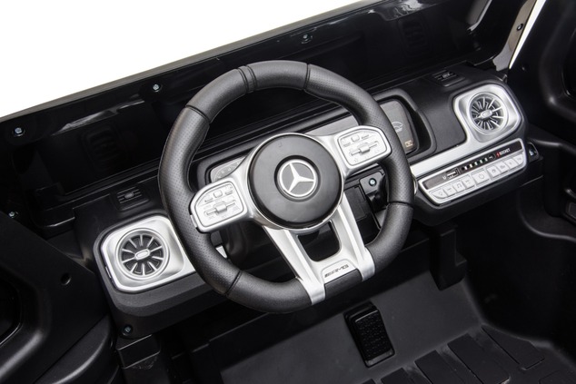 Electric Ride-on car Mercedes-Benz G63 AMG 4x4 Two-seater 24V, black, MP3 Player with USB/AUX and Bl
