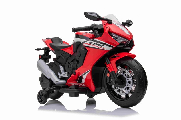 Electric Motorbike HONDA CBR 1000RR, Licensed, 12V battery, Leatherette seat, Plastic wheels, 30W En