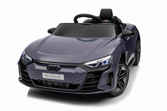Electric Ride-on car Audi RS E-tron GT 12V, grey, wide single seat, 2.4 GHz remote control, USB / AU