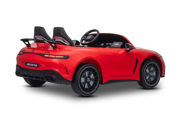 Electric Ride-on car Mercedes GT63 AMG 24V with 4x4 drive, red, Two-seater, Adjustable driver's seat