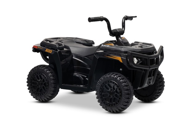 Licensed electric Ride-on quad Arctic Cat 12V with rear wheel drive, black, LED lights, Lithium batt