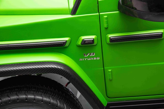 Electric Ride-on car Mercedes-Benz G63 AMG 4x4² Two-seater 24V, Green painted, MP4 Player with USB/A