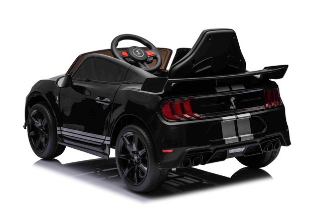 Ford Shelby Mustang GT 500 Cobra Electric Ride-on car, Black, 2.4 GHz Remote control, USB input, LED