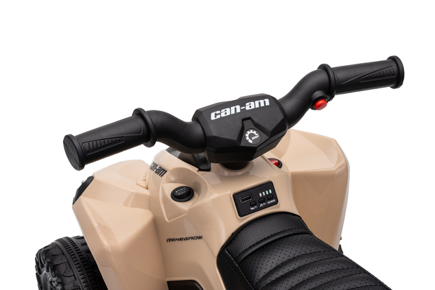 Dětská licencovaná elektrická mini čtyřkolka 25 W | Can-Am Renegade RS | Lithiový akumulátor 7,2 V | Khaki