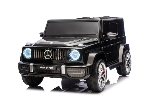 Electric Ride-on car Mercedes-Benz G63 AMG 4x4 Two-seater 24V, black, MP3 Player with USB/AUX and Bl