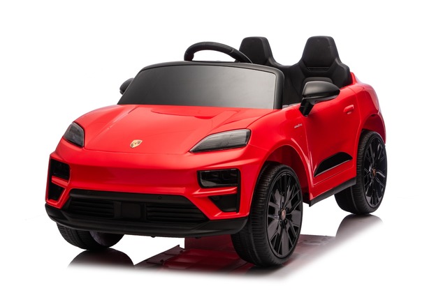 Electric Ride-on car Porsche Macan 12V Licensed with rear-wheel drive (Single seat), red, Lithium ba