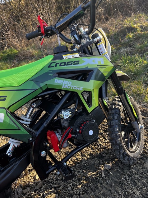 Kids Petrol Dirt Bike 50cc | Beneo Motors CROSS XM Red | Ages 4–8 | Speed Limiter