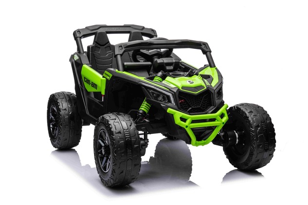 Electric Ride-on car Can-am Maverick One-seater with 4X4 drive, Green, Independent suspension, 2.4 G