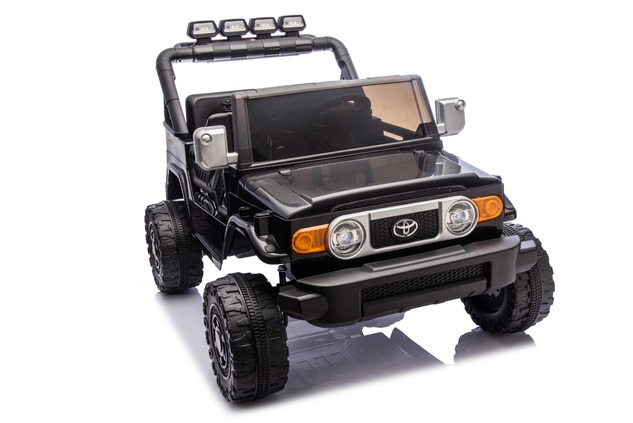 Electric Ride-on car Toyota FJ Cruiser XXL with 4x4 drive, licensed (Two-seater), black, Portable li