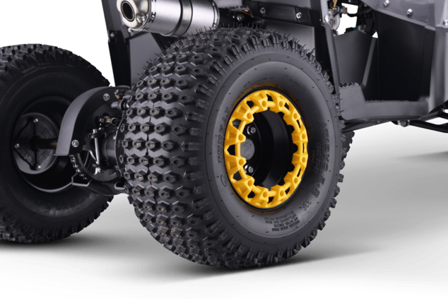 Kids Petrol Quad 125cc | Beneo Motors Warrior Yellow | Ages 8+ | Reverse Gear &amp; Speed Limiter
