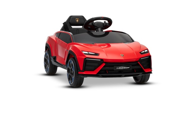 Electric Ride-on Car Lamborghini Lanzador 12V with rear-wheel drive, licensed (Single seater), red, 