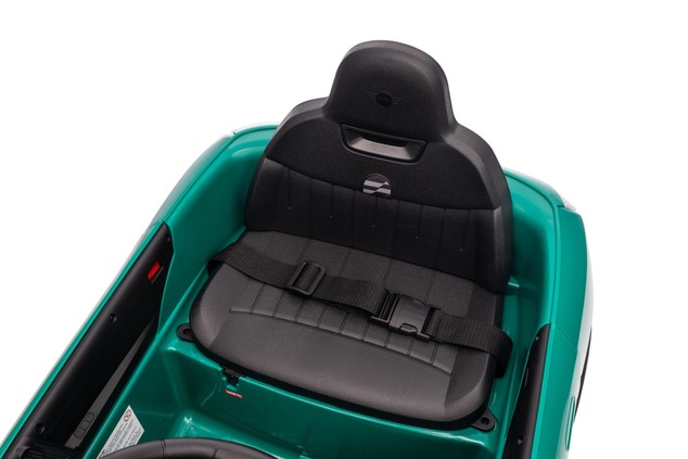 Electric Ride-on car Mini Cooper 12V, green, MP3 Player with USB and Bluetooth connection, 2.4 GHz r