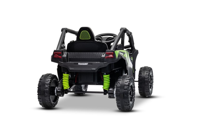 Electric Ride-on car Kawasaki TERYX KRX 1000 12V, black, single seat, rear axle suspension, 2.4 Ghz 
