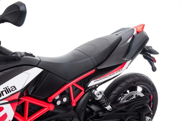 Electric Motorbike APRILIA DORSODURO 900, Licensed, 12V battery, EVA soft wheels, 2 x 18W Engines, S