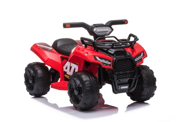 Electric QUAD MINI 6V, Red, MP3 player with USB / AUX input, 1 X 25W Engine, 6V / 4Ah battery, funct