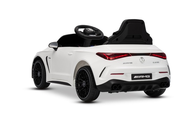 Electric Ride-on car Mercedes CLE 12V with rear-wheel drive, white, Single seater, Lithium battery, 