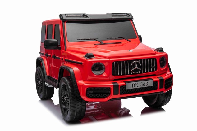 Electric Ride-on car Mercedes-Benz G63 AMG 4x4² Two-seater 12V, red, MP3 Player with USB/AUX input,