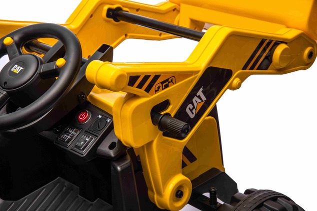 Licensed Caterpillar Electric Excavator with Slope and Excavation Bucket, Single Seater, Yellow, USB