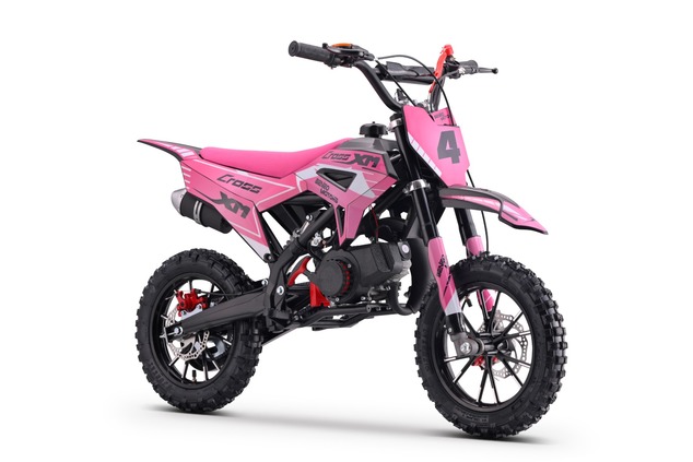 Kids Petrol Dirt Bike 50cc | Beneo Motors CROSS XM Pink | Ages 4–8 | Speed Limiter