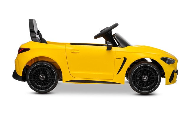 Electric Ride-on car Mercedes CLE 12V with rear-wheel drive, yellow, Single seater, Lithium battery,