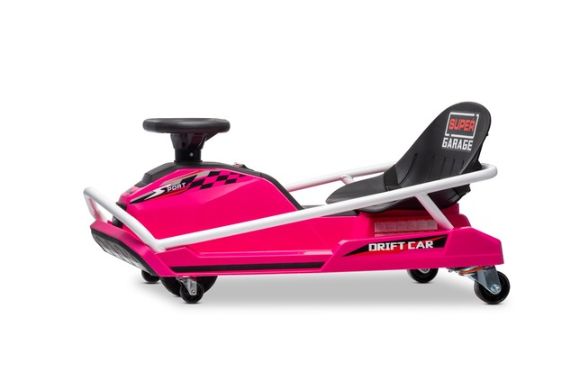 Drift kart elettrico 24V | Beneo Motors | Rosa | Motore brushless 300 W | Batteria al litio | Modali