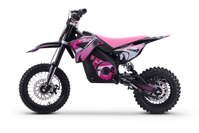 Kids Electric Dirt Bike 1000W | Beneo Motors Gazelle Pink | Ages 6–10 | Speed Limiter