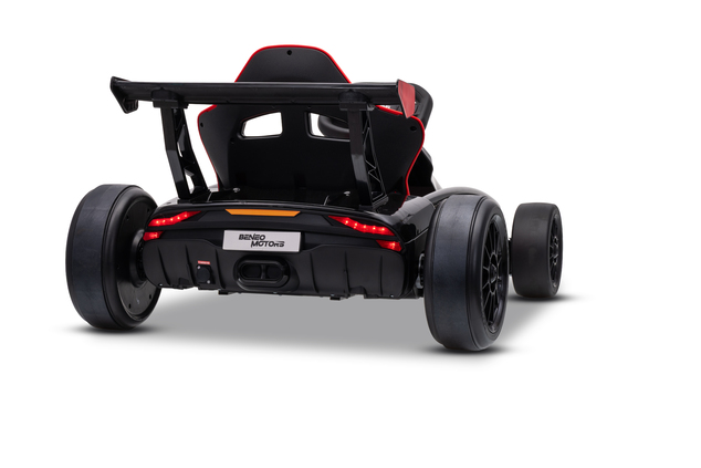 Drift kart elettrico per bambini 24 V | Beneo Motors Drift Car | Nero | 2 × 200 W | Batteria al litio