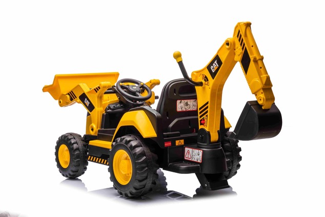 Licensed Caterpillar Electric Excavator with Slope and Excavation Bucket, Single Seater, Yellow, USB