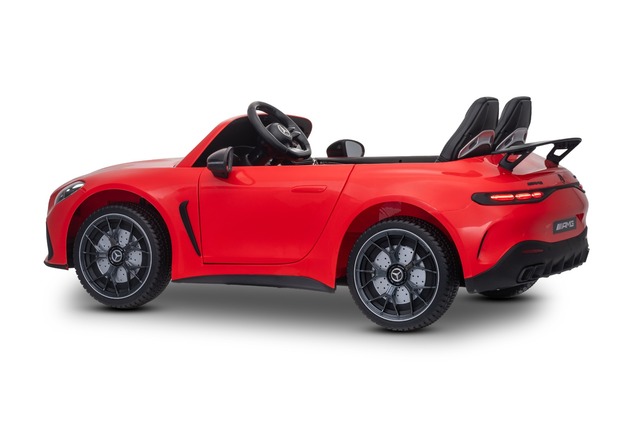 Electric Ride-on car Mercedes GT63 AMG 24V with 4x4 drive, red, Two-seater, Adjustable driver's seat