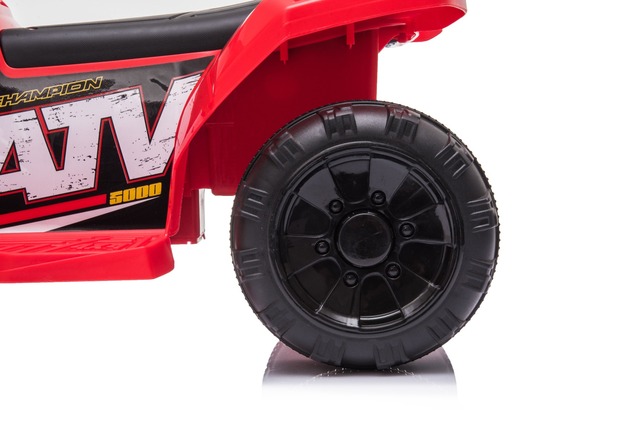 Electric QUAD MINI 6V, Red, MP3 player with USB / AUX input, 1 X 25W Engine, 6V / 4Ah battery, funct