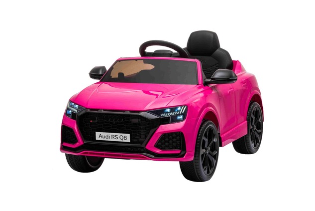 **Voiture électrique enfant Audi RSQ8 rose | Entrée USB/SD | Siège en cuir | 2 × 35 W | Batterie 12 