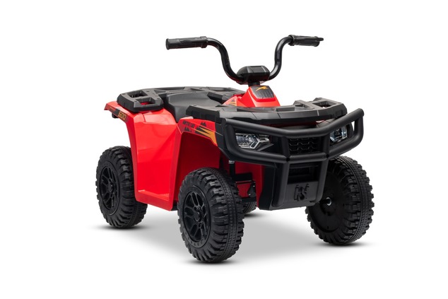 Licensed electric Ride-on quad Arctic Cat 12V with rear wheel drive, red, LED lights, Lithium batter