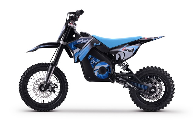 Kids Electric Dirt Bike 1000W | Beneo Motors Gazelle Blue | Ages 6–10 | Speed Limiter