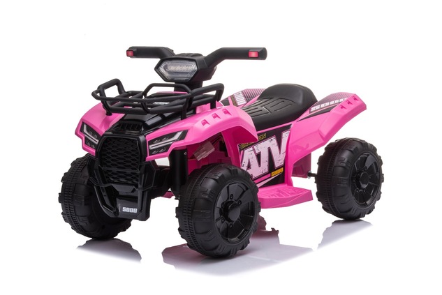 Electric QUAD MINI 6V, Pink, MP3 player with USB / AUX input, 1 X 25W Engine, 6V / 4Ah battery, func