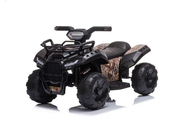 Electric QUAD MINI 6V, Black, MP3 player with USB / AUX input, 1 X 25W Engine, 6V / 4Ah battery, fun