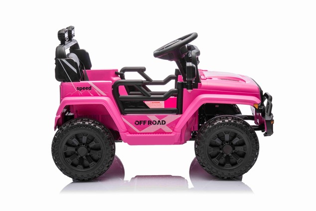 Electric car for children OFFROAD NEW with rear-wheel drive, pink, Lithium battery, High chassis, Wi