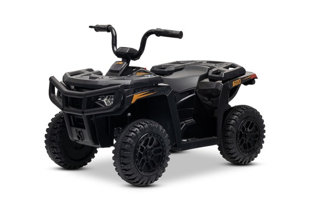 Licensed electric Ride-on quad Arctic Cat 12V with rear wheel drive, black, LED lights, Lithium batt