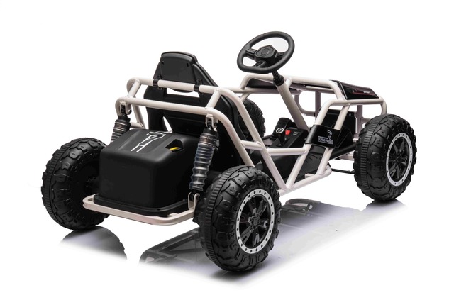 Electric Ride-on SPORT-CART 24V, black, Soft EVA wheels, Leatherette seat, 2 x 50W Motor, 24V Batter